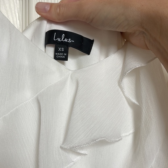 Lulu’s White Midi Ruffle Dress - Picture 12 of 12